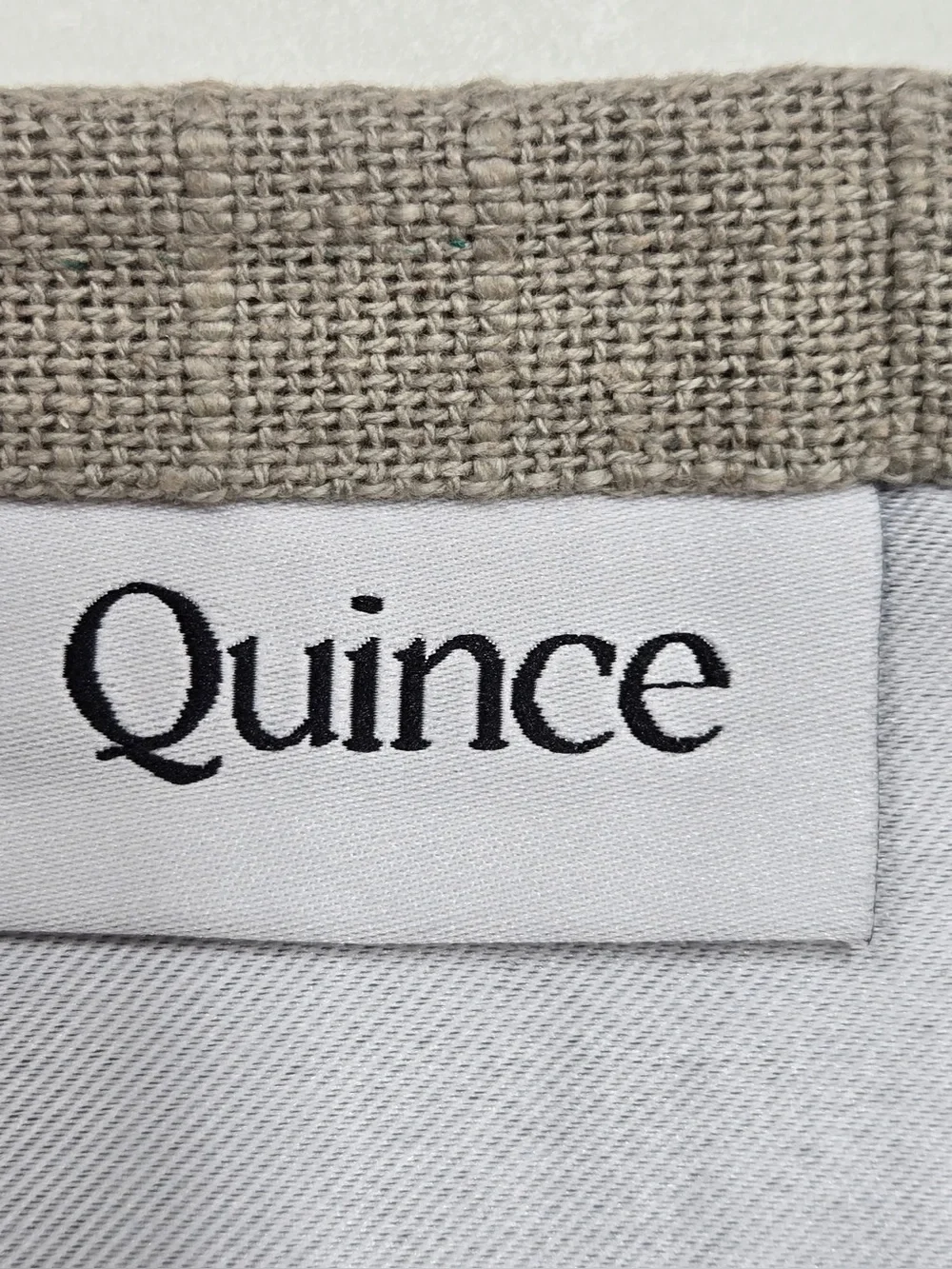 NWT QUINCE Set Of 2 48x108 Cotton Slub Blackout Curtains Grey 0836